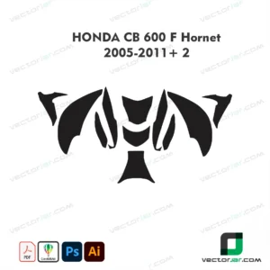 Honda CB600F Hornet 2005-2011+2 Skin Template