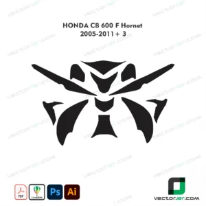 Honda CB600F Hornet 2005-2011+3 Skin Template