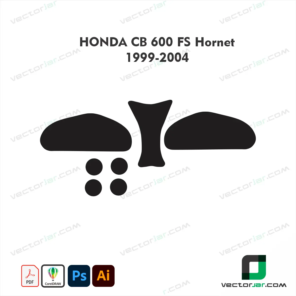 Honda CB600FS Hornet 1999-2004 Skin Template