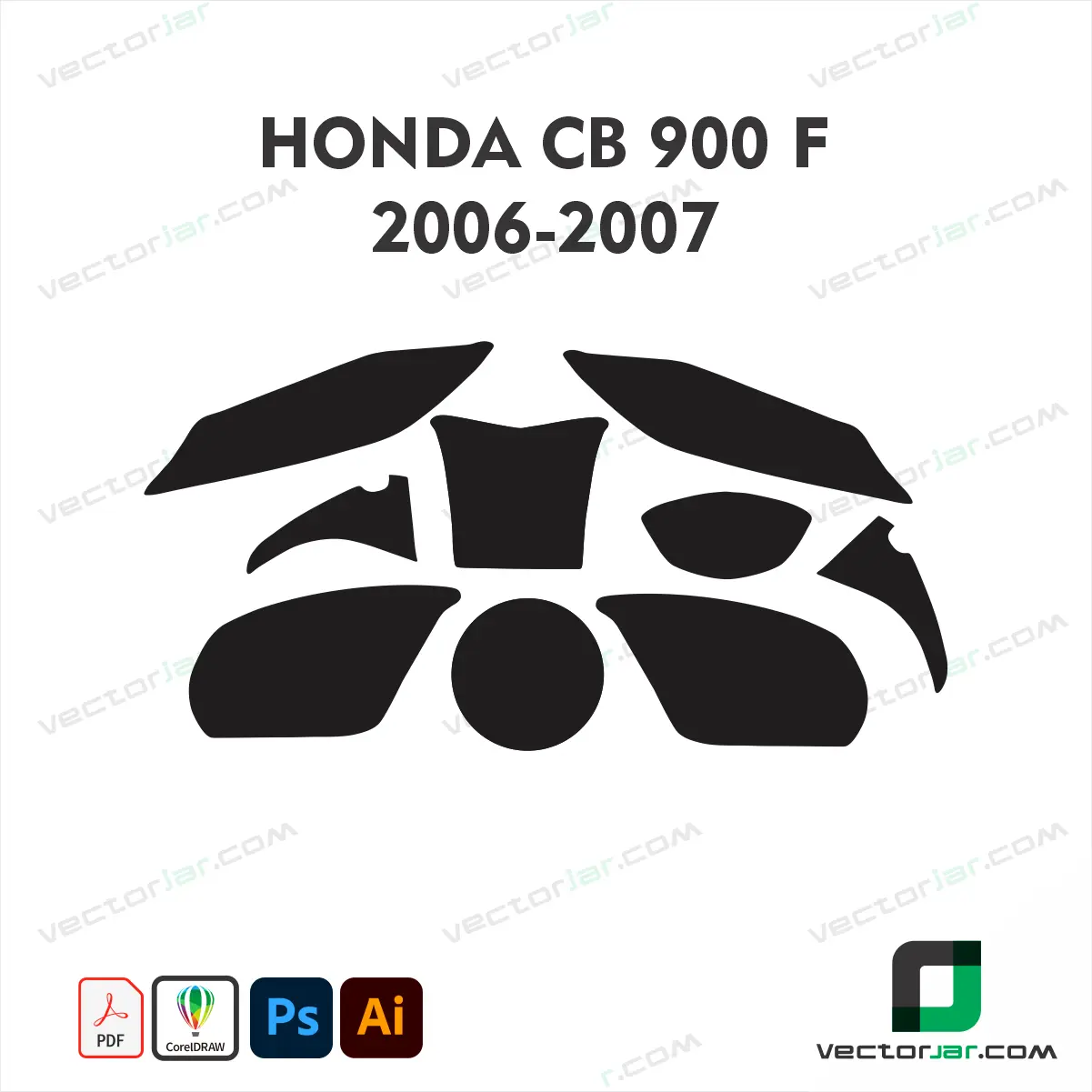 Honda CB900F 2006-2007 Skin Template