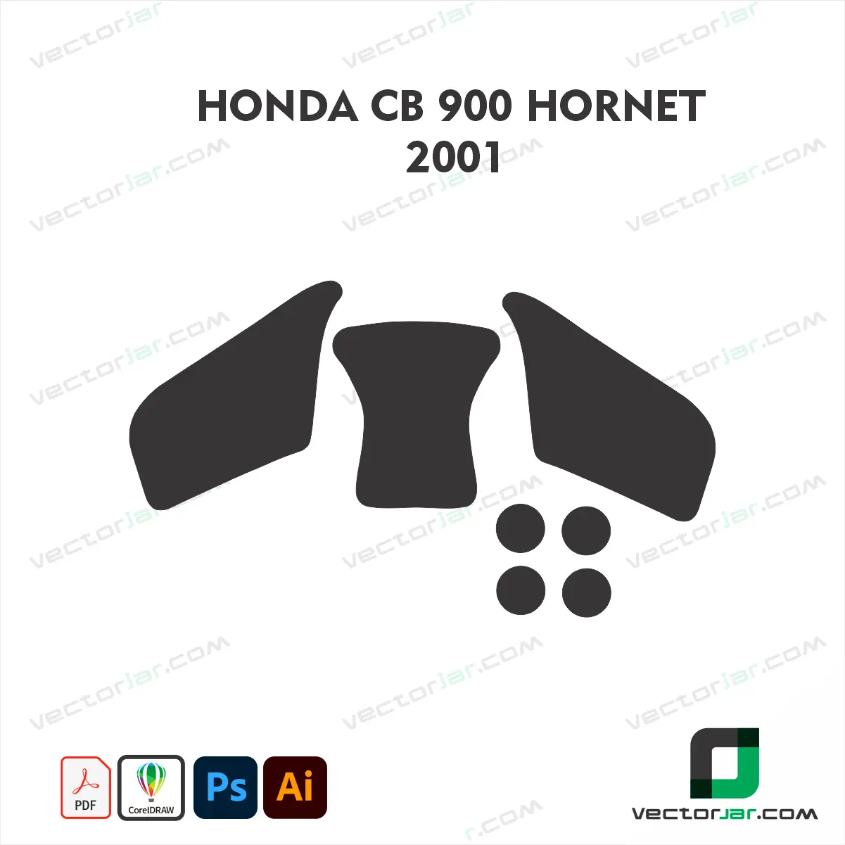 Honda CB900 Hornet 2001 Skin Template