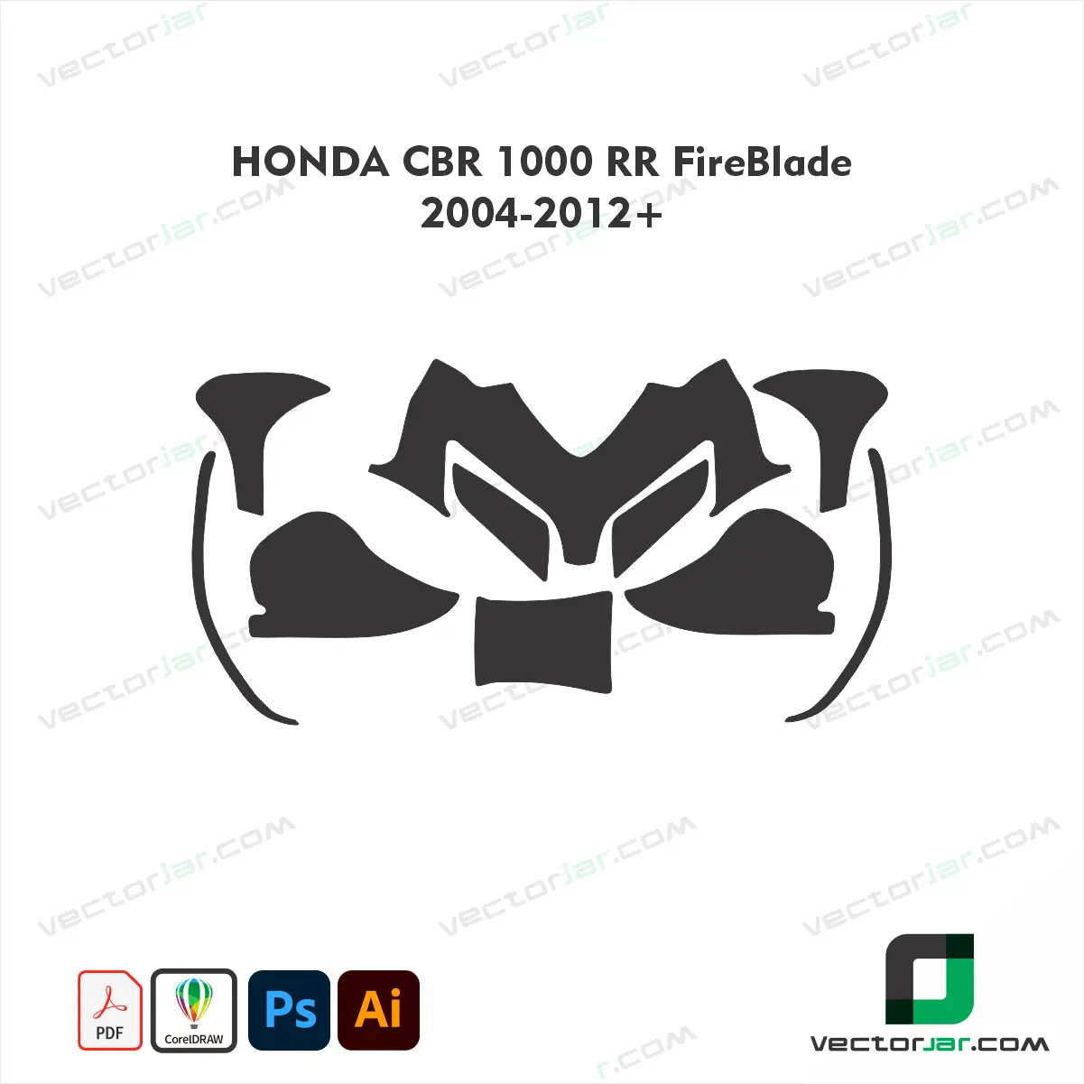 Honda CBR1000RR FireBlade 2004-2012+ Skin Template