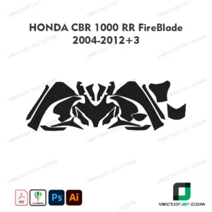 Honda CBR1000RR FireBlade 2004-2012+3 Skin Template