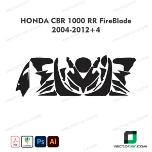 Honda CBR1000RR FireBlade 2004-2012+4 Skin Template