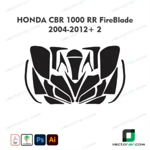 Honda CBR1000RR FireBlade 2004-2012+2 Skin Template