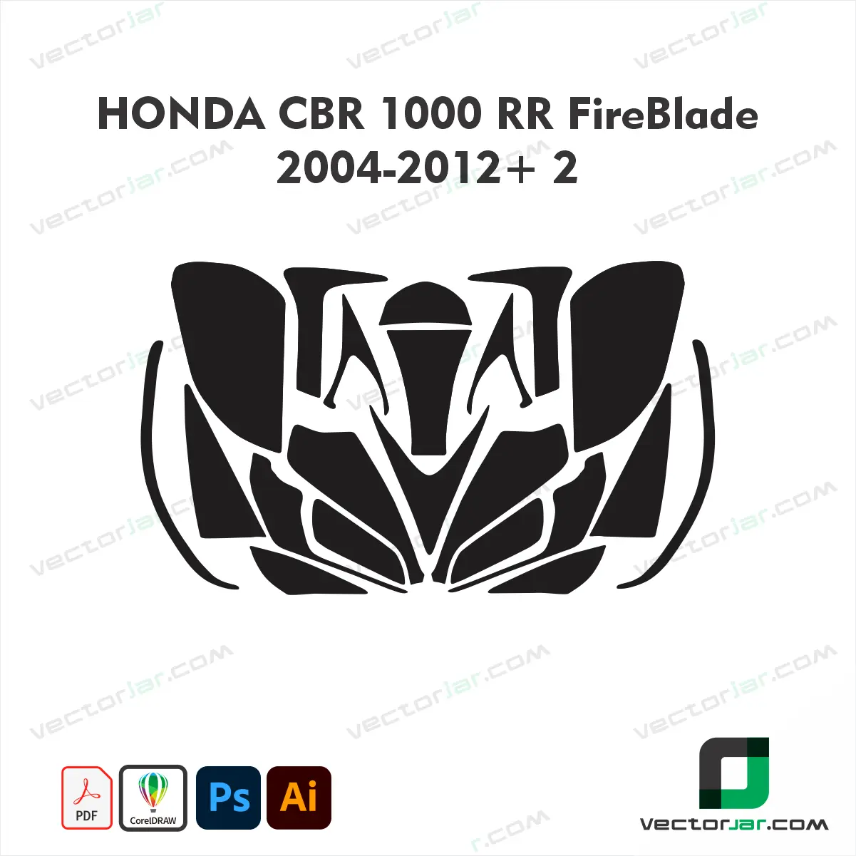 Honda CBR1000RR FireBlade 2004-2012+2 Skin Template