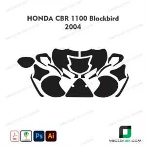 Honda CBR1100 Blackbird 2004 Skin Template