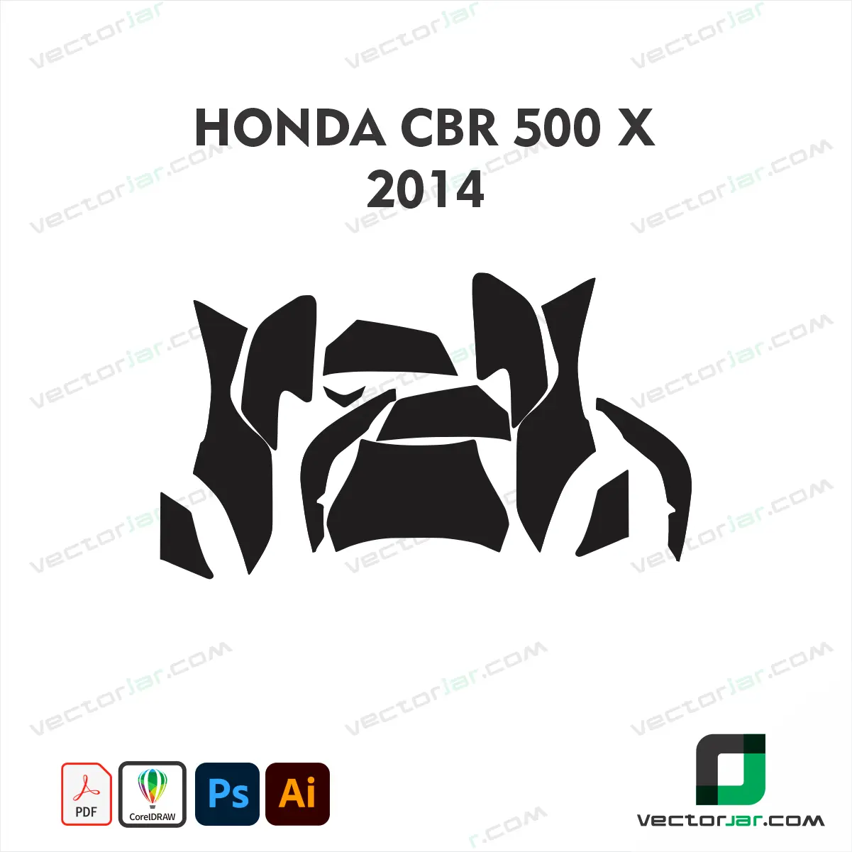 Honda CBR500X 2014 Skin Template