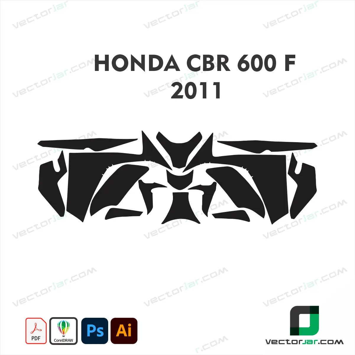Honda CBR600F 2011 Skin Template