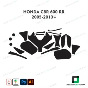 Honda CBR600RR 2005-2013+ Skin Template