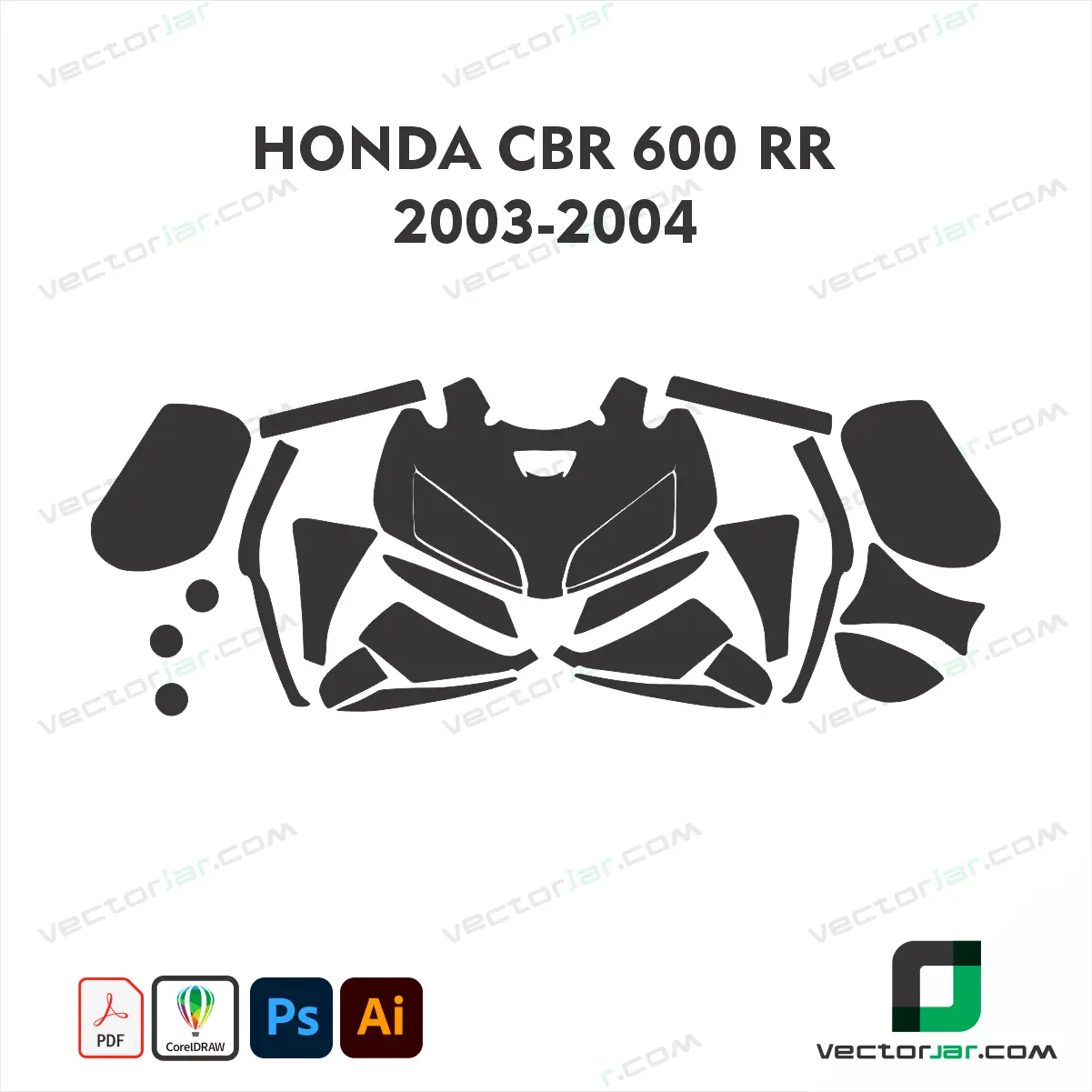 Honda CBR600RR 2003-2004 Skin Template