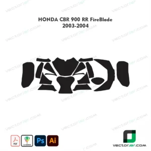 Honda CBR900RR FireBlade 2003-2004 Skin Template