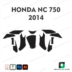 Honda NC750 2014 Skin Template