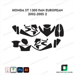 Honda ST1300 Pan European 2002-2005+2 Skin Template
