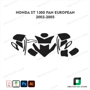 Honda ST1300 Pan European 2002-2005 Skin Template