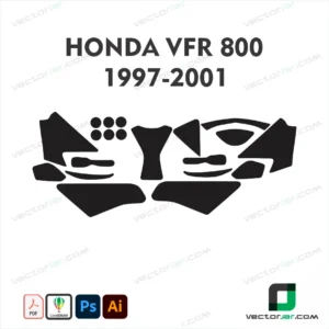 Honda VFR800 1997-2001 Skin Template