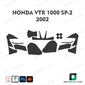 Honda VTR1000 SP-2 2002 Skin Template