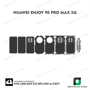 Huawei Enjoy 90 Pro Max 5G Exact Fit Mobile Skin Vector Template