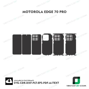 Motorola Edge 70 Pro Exact Fit Mobile Skin Vector Template