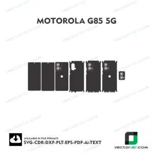 Motorola G85 5G Exact Fit Mobile Skin Vector Template