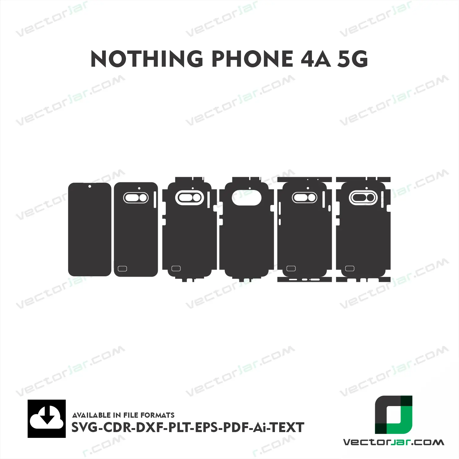 Nothing Phone 4a 5G Exact Fit Mobile Skin Vector Template