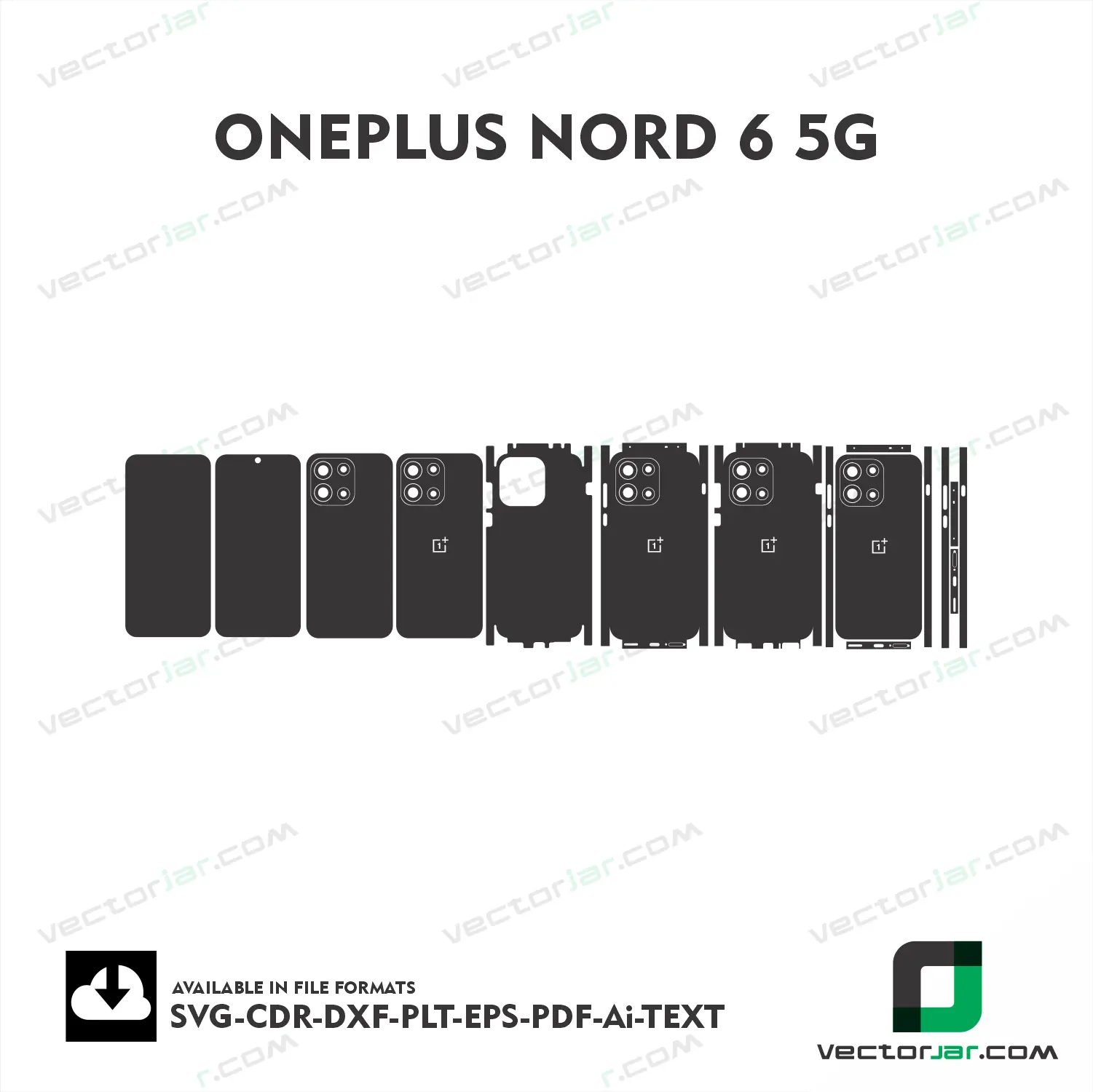 OnePlus Nord 6 5G Exact Fit Mobile Skin Vector Template