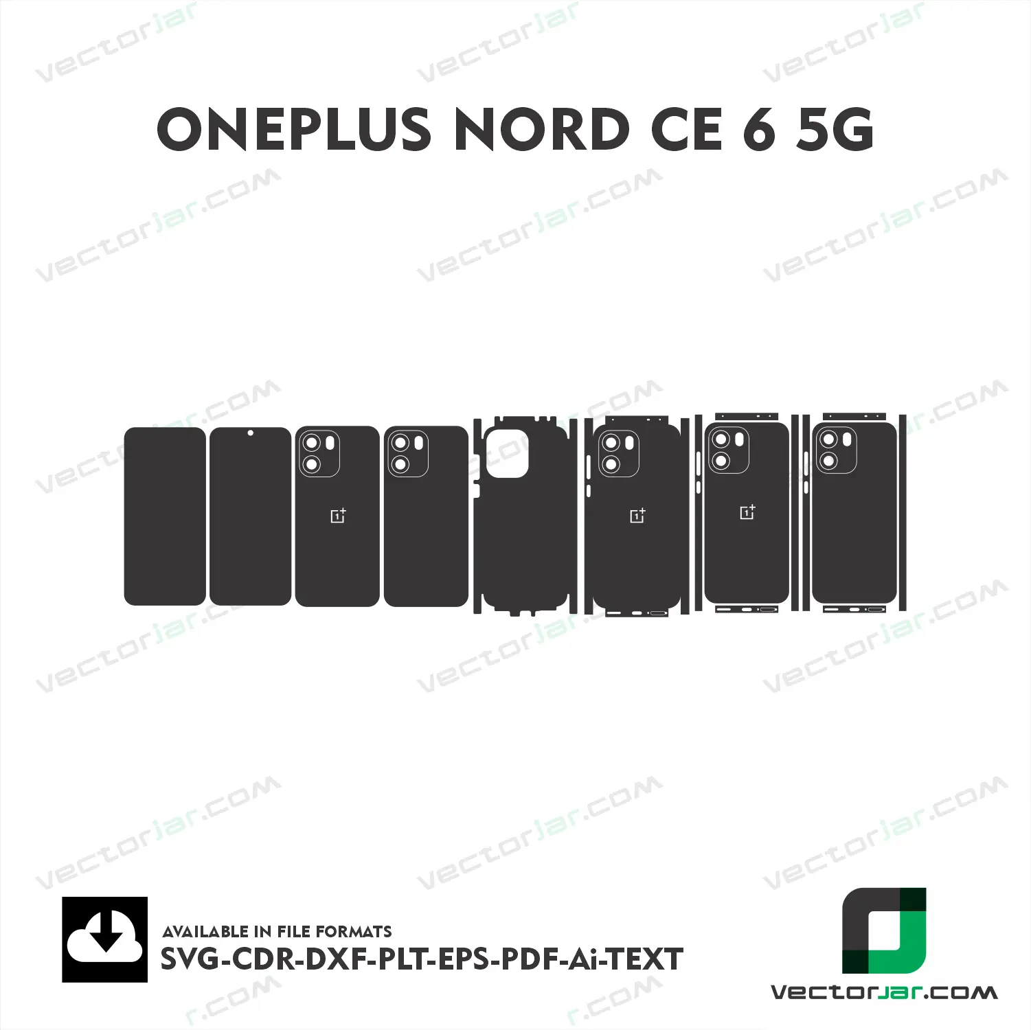 OnePlus Nord CE 6 5G Exact Fit Mobile Skin Vector Template