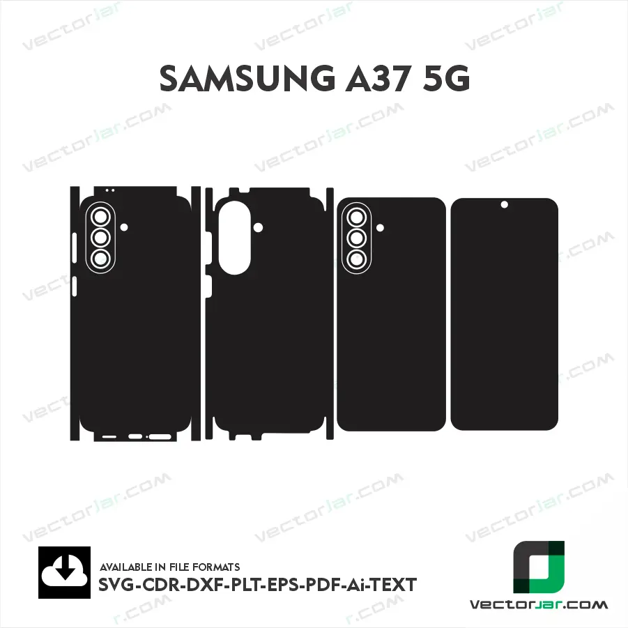 Samsung A37 5G Exact Fit Mobile Skin Vector Template