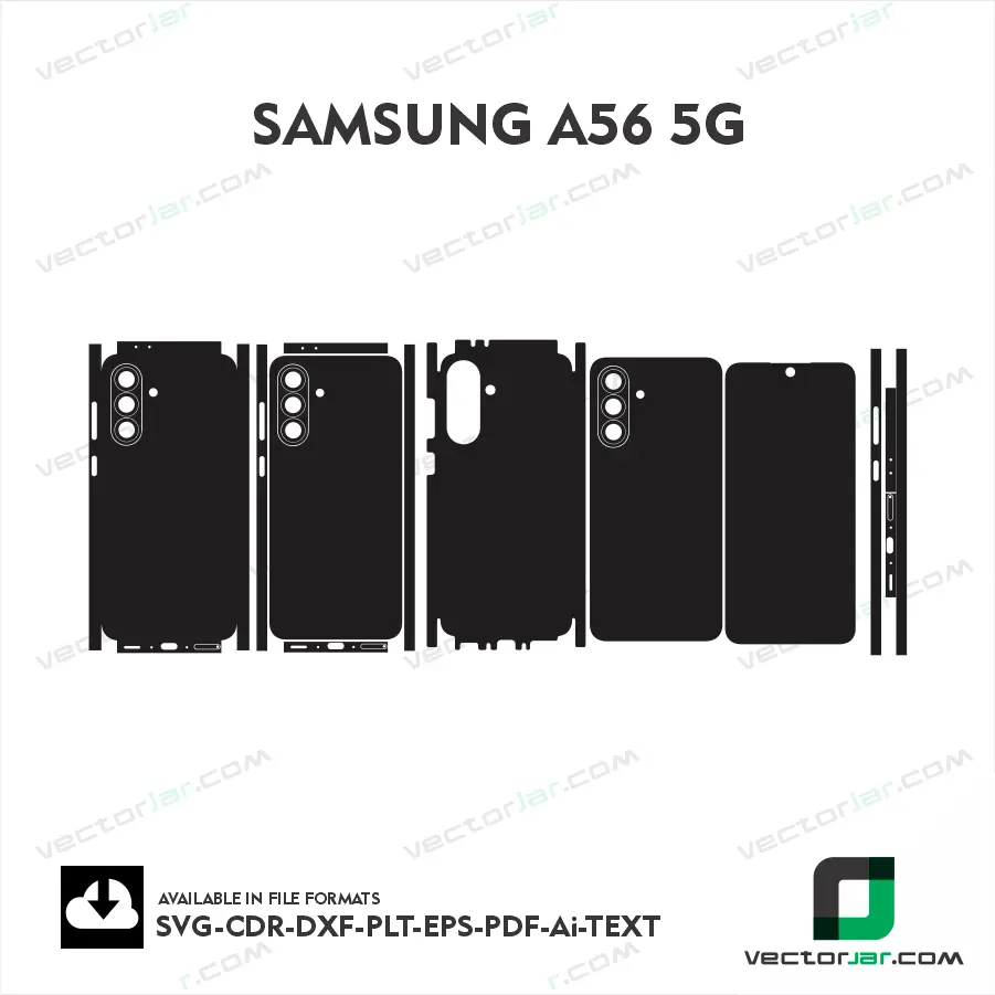 Samsung A56 5G Exact Fit Mobile Skin Vector Template