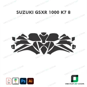 Suzuki GSX-R 1000 K7/K8 PPF & Wrap Template
