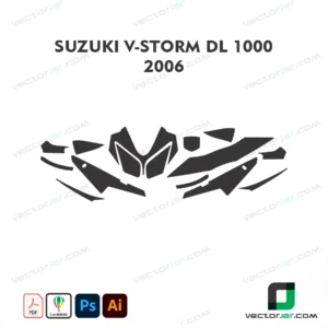 Suzuki V-Strom DL1000 2006 PPF & Wrap Template