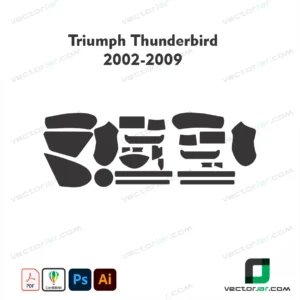 Triumph Thunderbird 2002-2009 PPF & Wrap Template