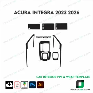 Acura Integra 2023–2026 Interior PPF & Wrap Template
