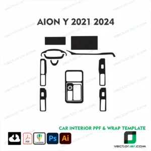 Aion Y 2021–2024 Interior PPF and Wrap Template
