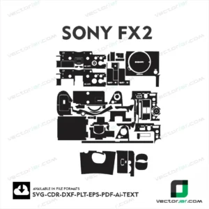 Sony FX2 Camera Skin Vector Template