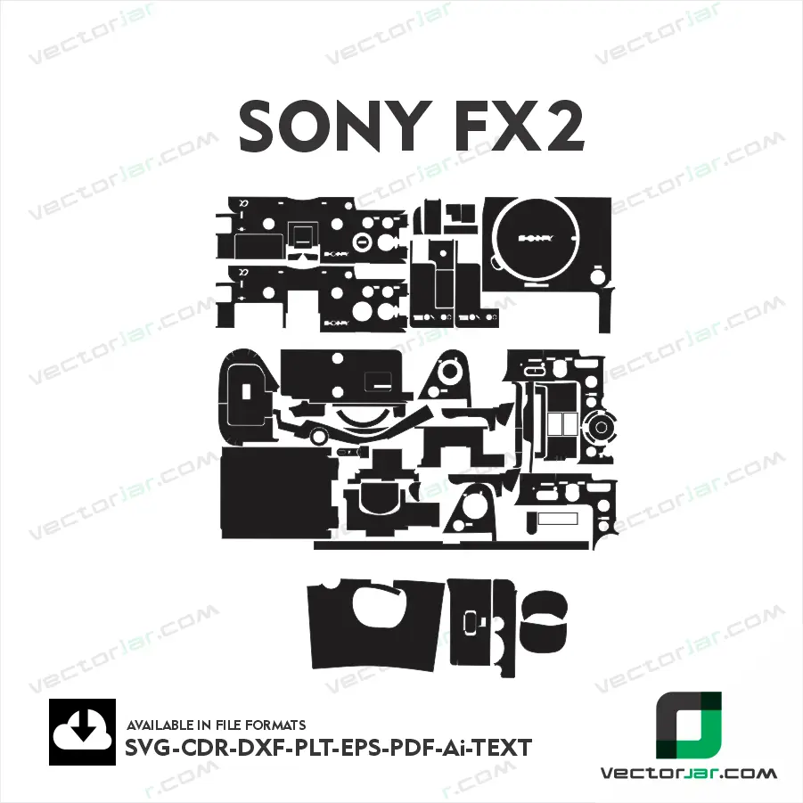Sony FX2 Camera Skin Vector Template