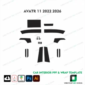 AVATR 11 2022–2026 Interior PPF and Wrap Template