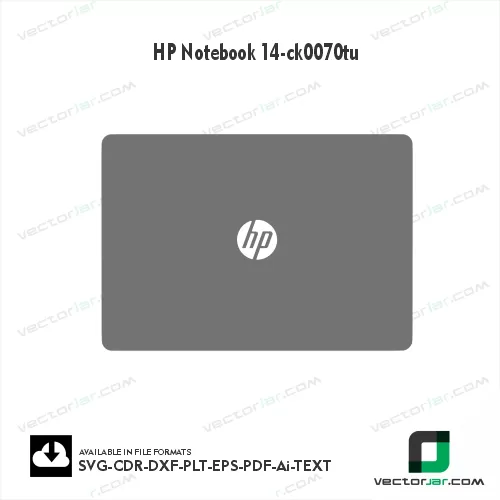 HP Notebook 14-Ck0070tu Skin Vector Template