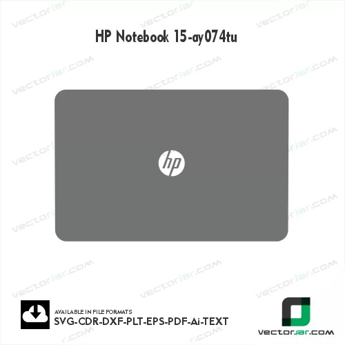 HP Notebook 15-Ay074tu Skin Vector Template