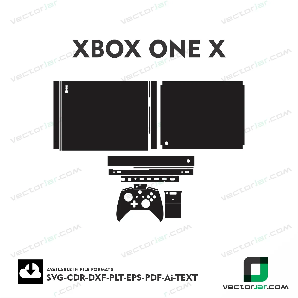 XBOX One X Skin Vector Template